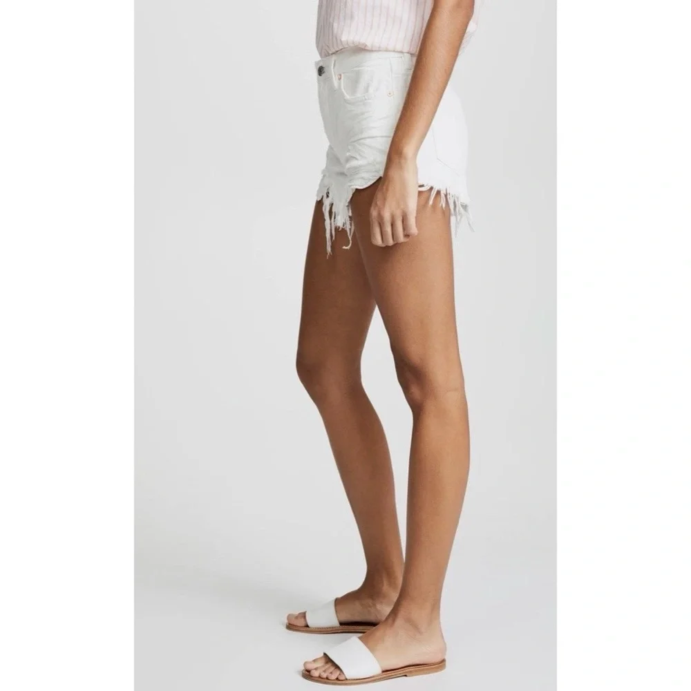 22. FP Loving Good Vibrations Cutoffs Spring White - Picture 2 of 3